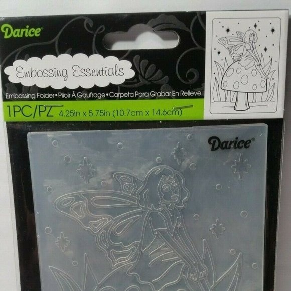 Darice Embossing Folder Fairy Scrapbook Paper Crafts Card Making - Picture 2 of 4